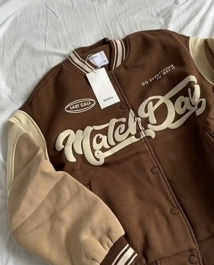 BELANCCI MATCHDAY BROWN VARSITY JACET