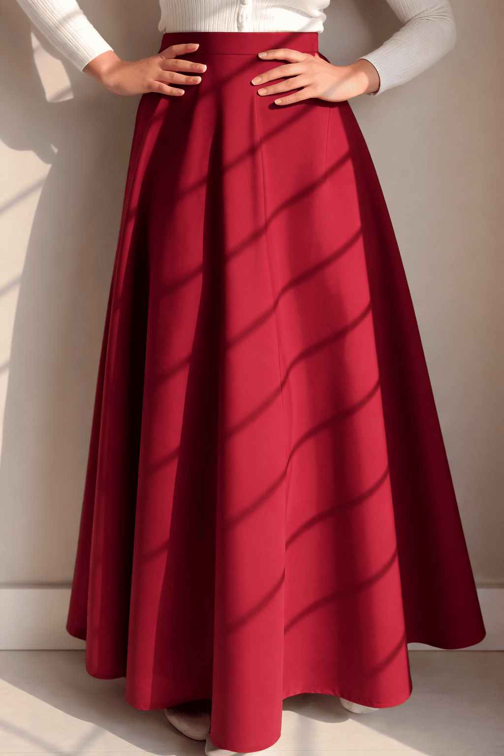Premium Long Silk Skirt for Girls & Women | Pakistani Maxi Skirt with Top | Korean Style Fancy Winter Skirt