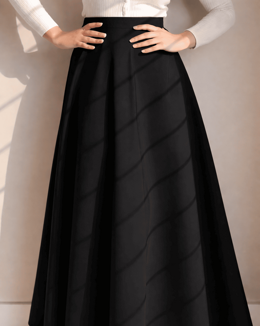 Premium Long Silk Skirt for Girls & Women | Pakistani Maxi Skirt with Top | Korean Style Fancy Winter Skirt