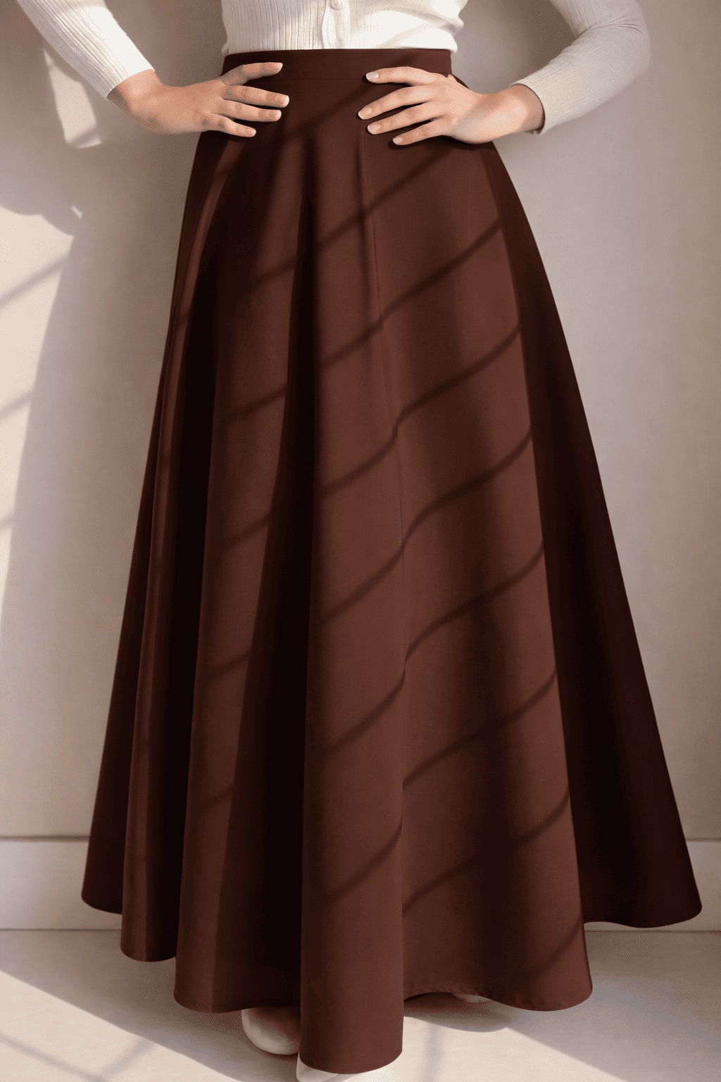Premium Long Silk Skirt for Girls & Women | Pakistani Maxi Skirt with Top | Korean Style Fancy Winter Skirt