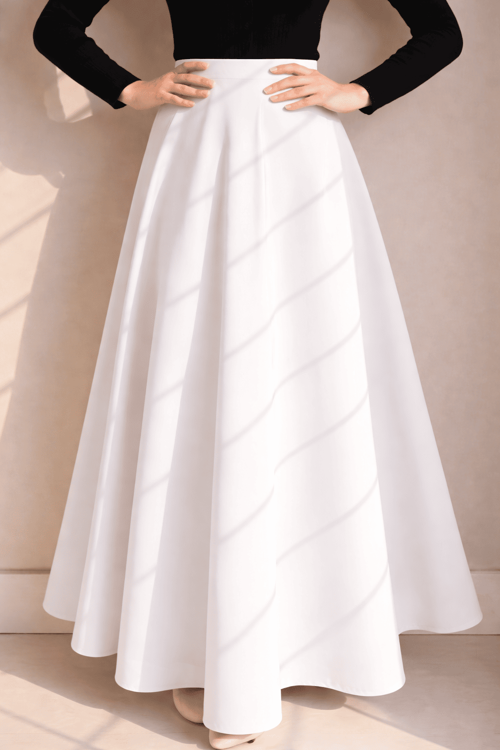 Premium Long Silk Skirt for Girls & Women | Pakistani Maxi Skirt with Top | Korean Style Fancy Winter Skirt