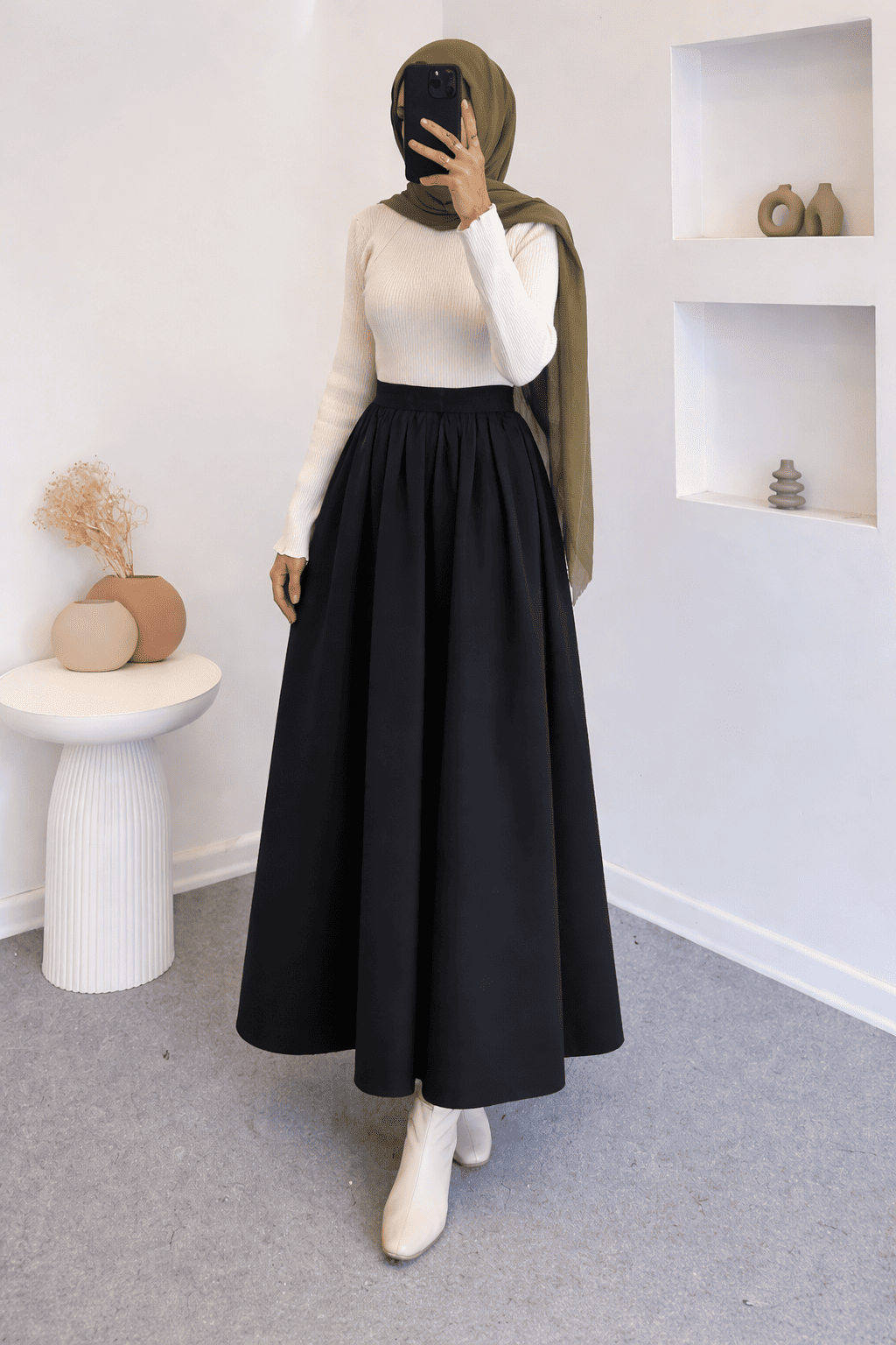 Premium Long Silk Skirt for Girls & Women | Pakistani Maxi Skirt with Top | Korean Style Fancy Winter Skirt