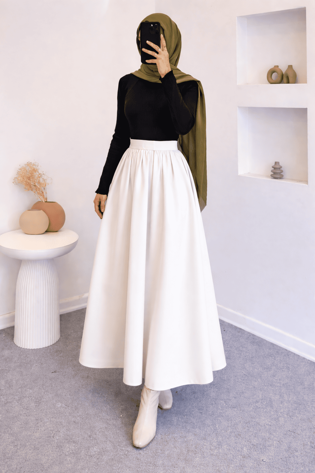 Premium Long Silk Skirt for Girls & Women | Pakistani Maxi Skirt with Top | Korean Style Fancy Winter Skirt