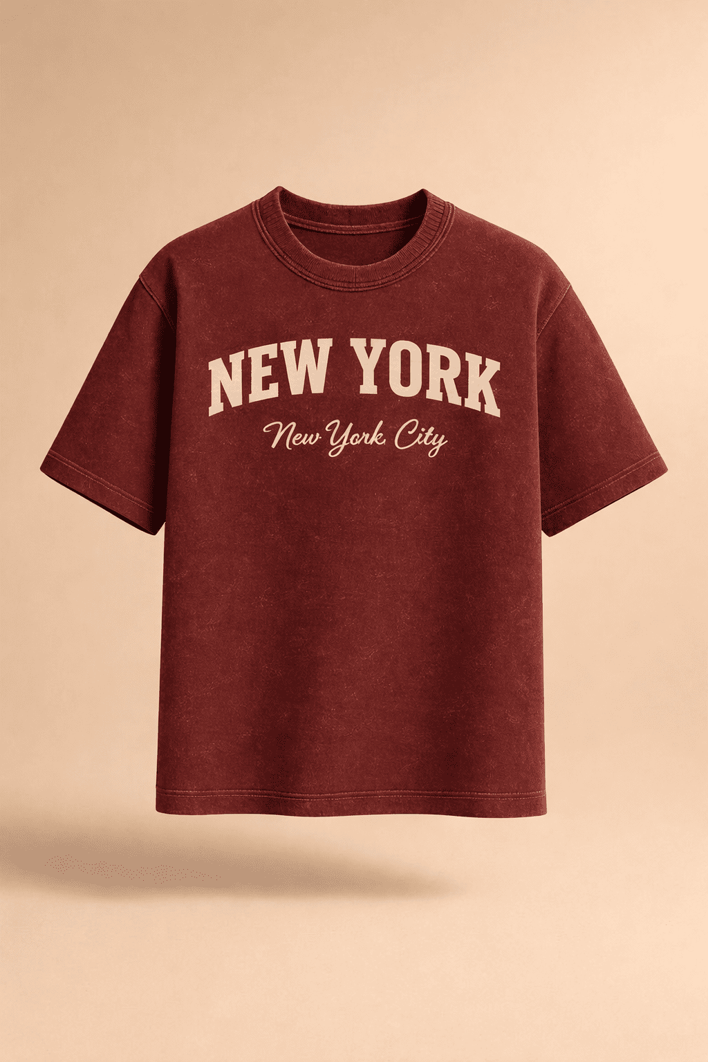 Men’s Oversized Acid Wash T Shirt – Vintage Washed Graphic Print Loose Fit Streetwear Tee Drop Shoulder Casual Summer Shirt for Boys