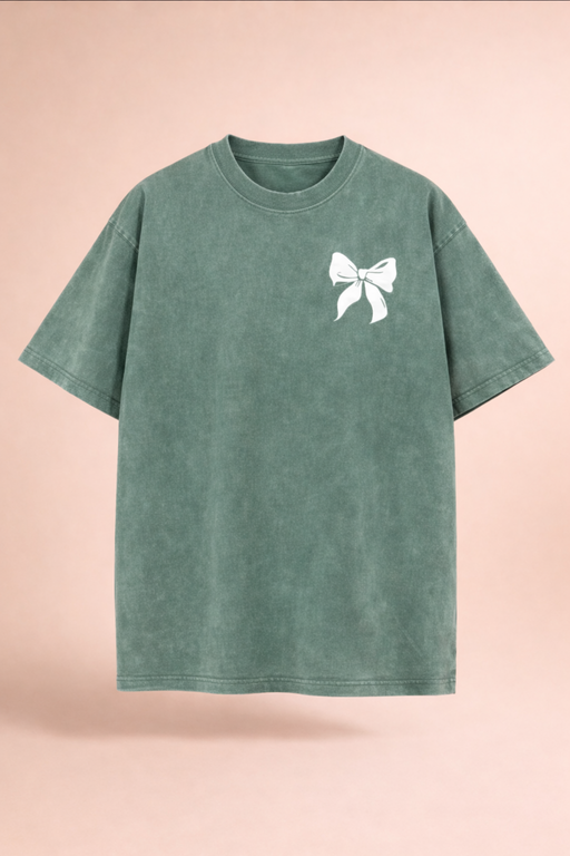 Oversized Acid Wash T Shirt For Girls – Vintage Washed Graphic Print Loose Fit Streetwear Tee Drop Shoulder Casual Summer Shirt for Women