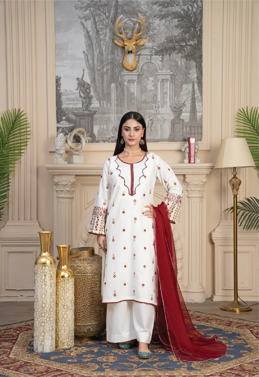 BELANCCI - NOOR E RIWAYAT 3PCS WITH CHAFFON DUPATTA