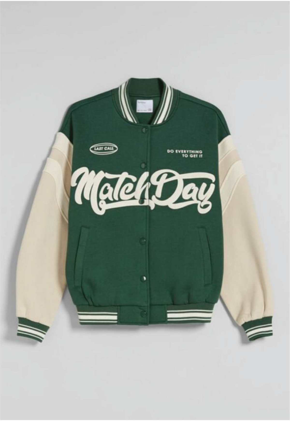BELANCCI MATCHDAY GRENN AND BLACK VARSITY JACET