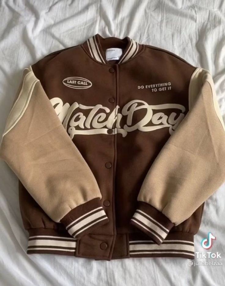 BELANCCI MATCHDAY BROWN VARSITY JACET